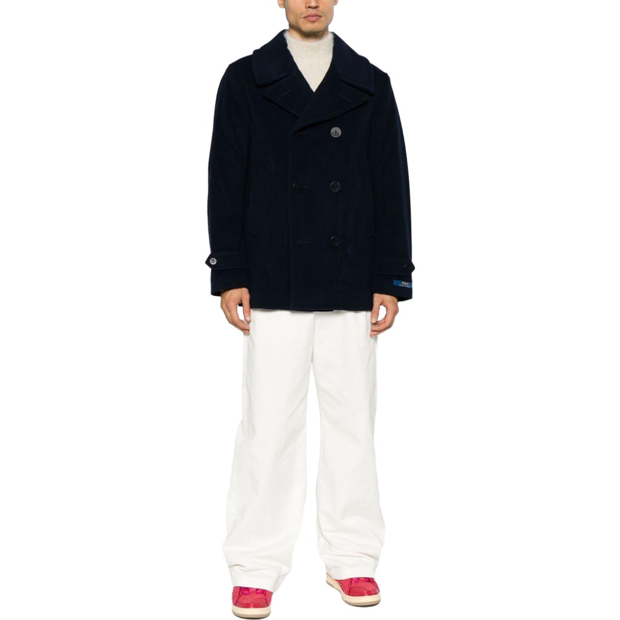 Lookbook ラルフローレン ネイビーブルー ダブルブレスト カジュアルジャケット 長袖 715919467-001