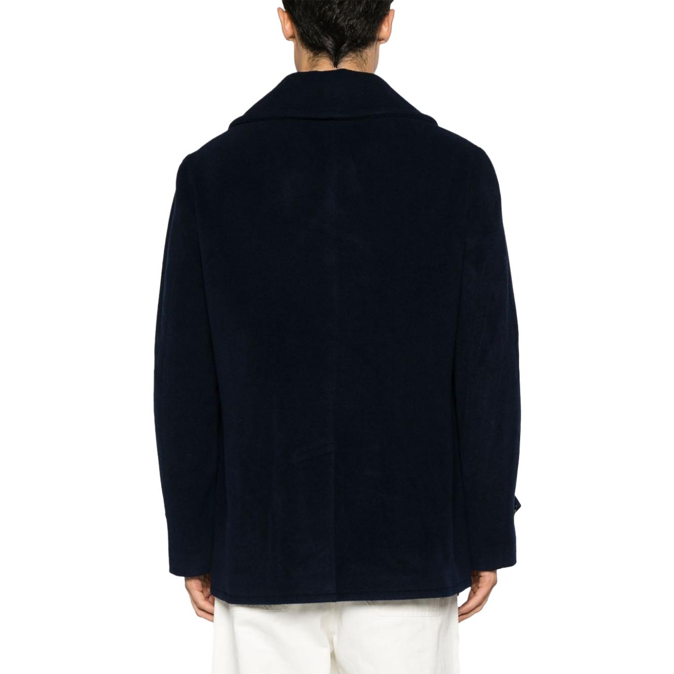Shop ラルフローレン ネイビーブルー ダブルブレスト カジュアルジャケット 長袖 715919467-001