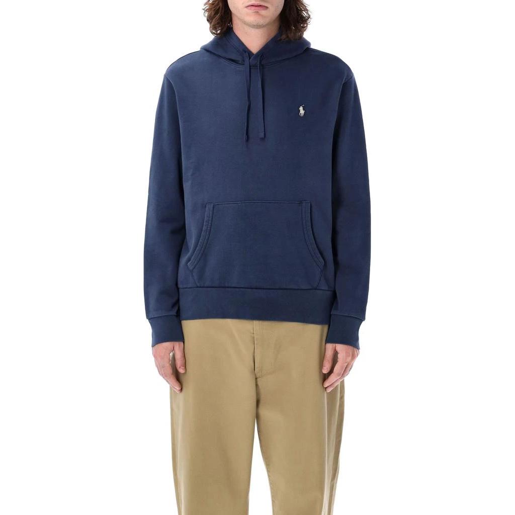 Ralph Lauren Navy Blue Hoodie with Pony Logo Embroidery for Men 710740622-003