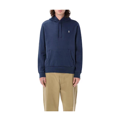 Ralph Lauren Navy Blue Hoodie with Pony Logo Embroidery for Men 710740622-003