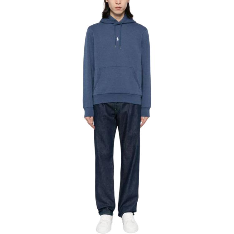 Ralph Lauren Navy Blue Logo Embroidered Loose Fit Hoodie 710881506-025 圖 3