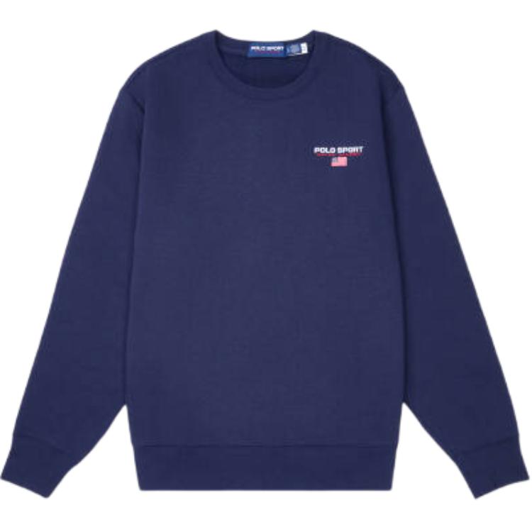 Ralph Lauren Navy Blue Long-Sleeve Crewneck Logo Sweatshirt MNPOKNI16824089-410