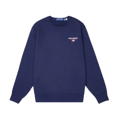 Ralph Lauren Navy Blue Long-Sleeve Crewneck Logo Sweatshirt MNPOKNI16824089-410