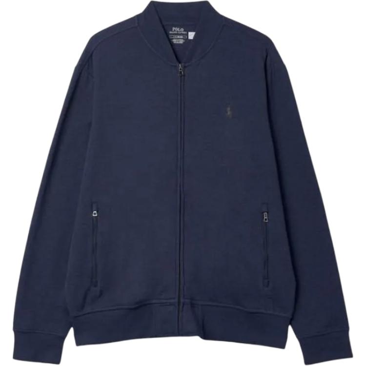 Ralph Lauren Navy Blue Pilot Logo Baseball Collar Jacket MNPOKNI16821380-410