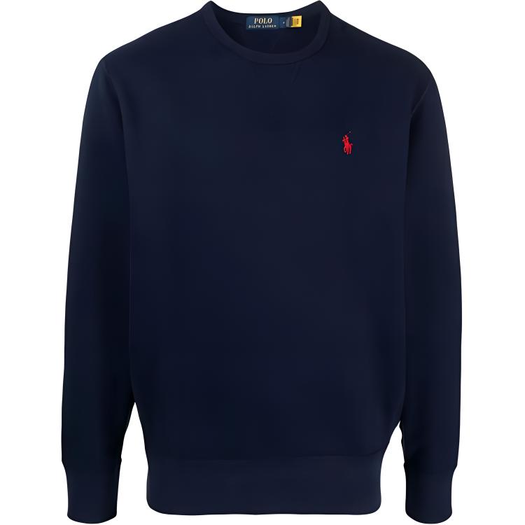 Ralph Lauren Navy Crewneck Long Sleeve Sweatshirt Small Logo 710766772003093-003
