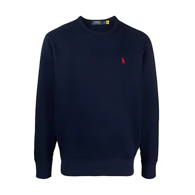 Ralph Lauren Navy Crewneck Long Sleeve Sweatshirt Small Logo 710766772003093-003