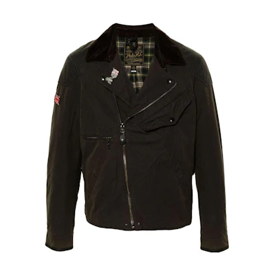 Ralph Lauren Olive Green Solid Applique Zip-Up Casual Jacket 710916066-001