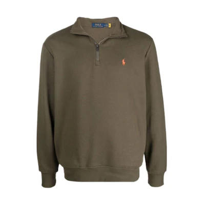 Ralph Lauren Olive Long-Sleeve Pullover Fleece Sweatshirt 710849720-006