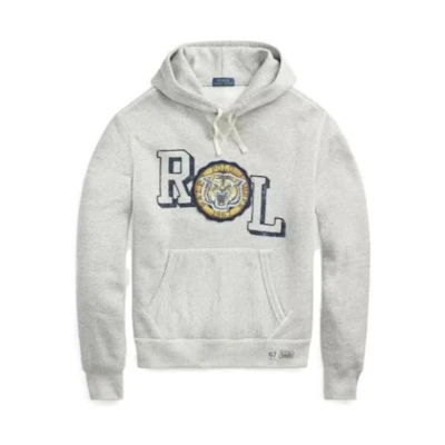 Ralph Lauren Oversized Letter Logo Hoodie Grey 710814157-001