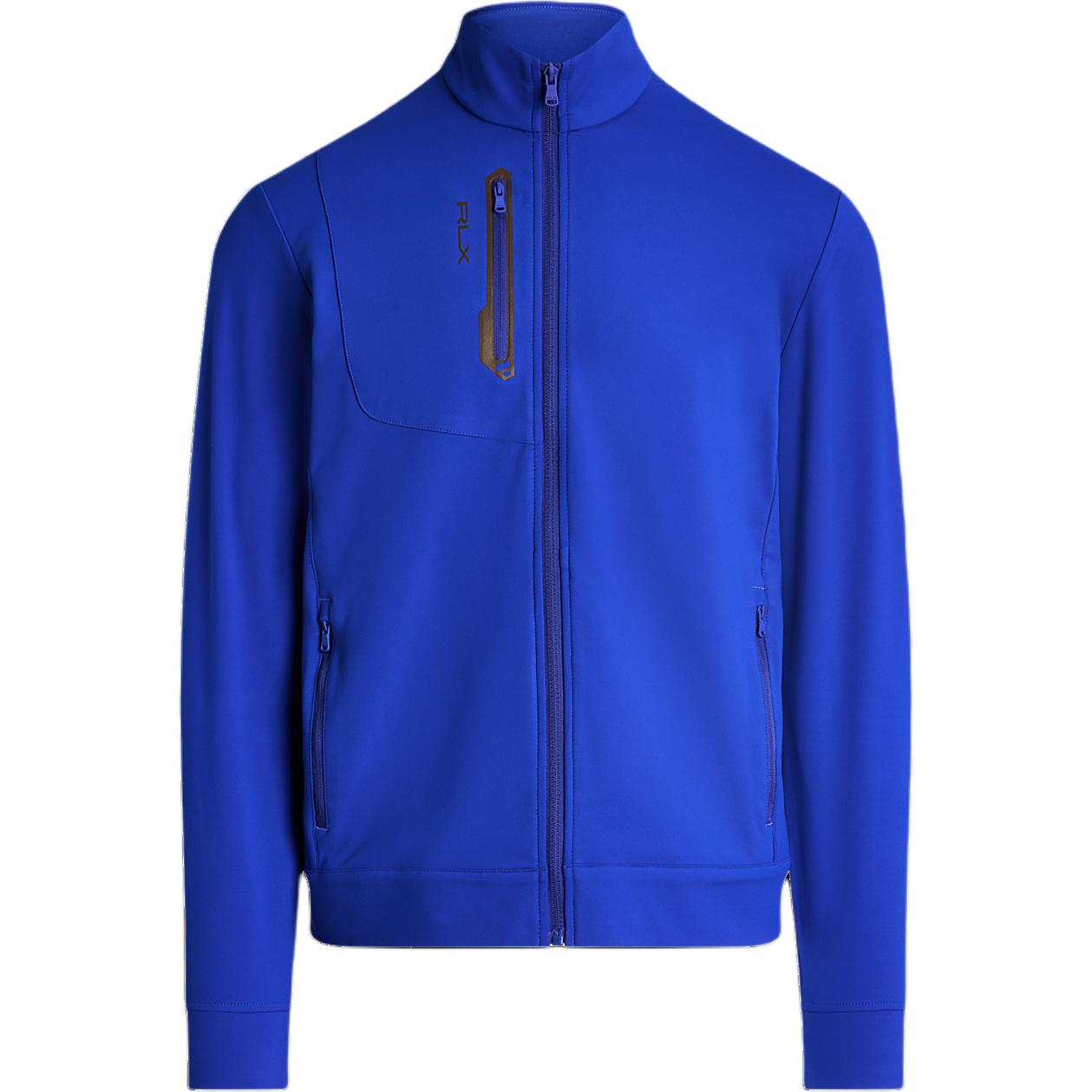 Ralph Lauren Performance Jersey Jacket Solid Zip-Up High Collar Blue Jacket MNRXKNI16820060-400