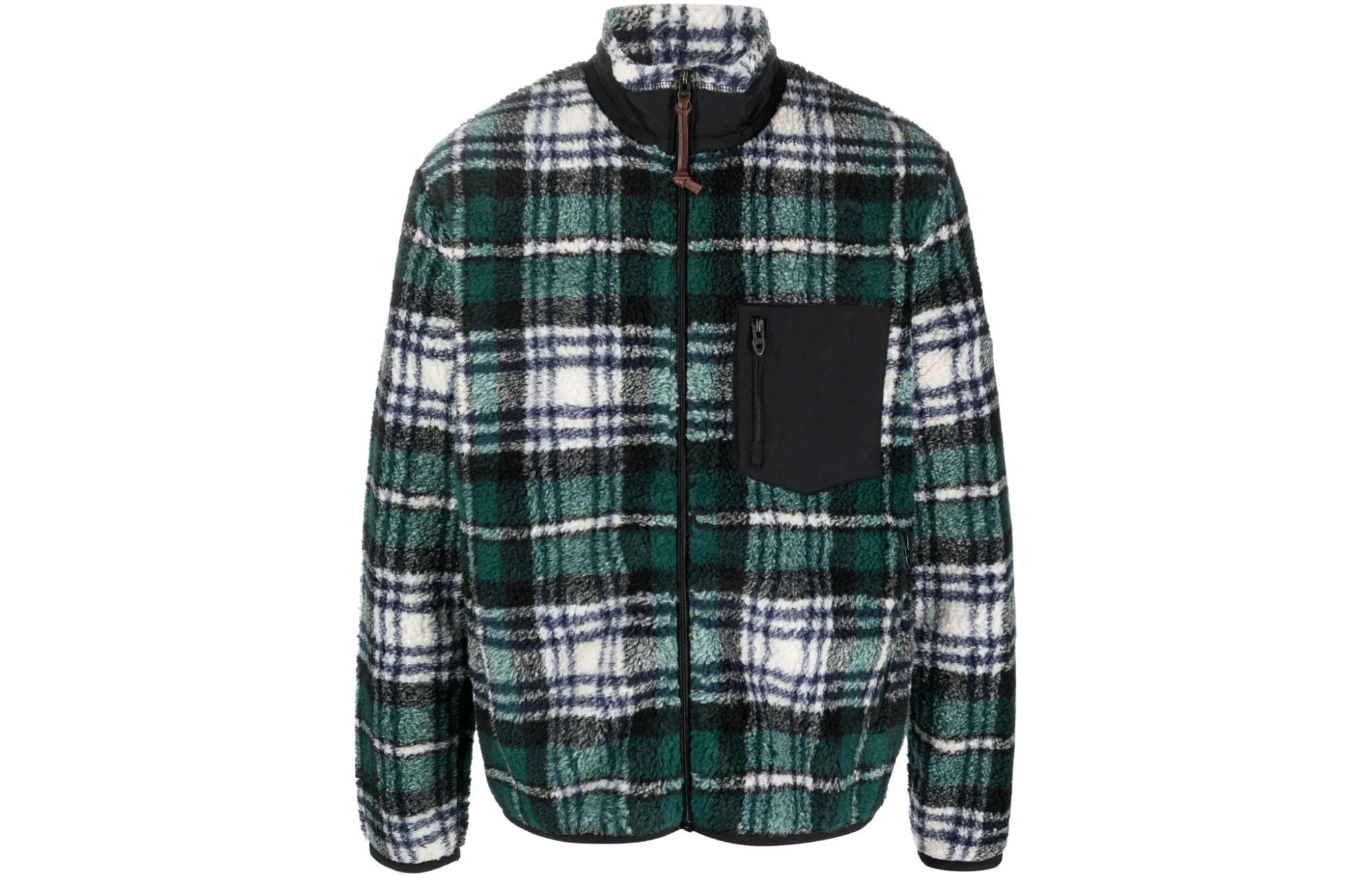 Ralph Lauren Plaid Patchwork Loose Fit Long-Sleeve Jacket Multicolor 710918016-001