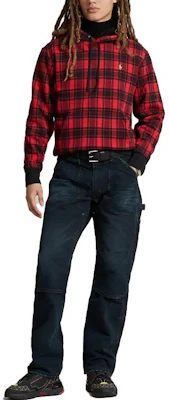Ralph Lauren Plaid Pile Fleece Embroidered Logo Hoodie Red MNPOKNI16823-211 Lookbook Ralph Lauren Plaid Pile Fleece Embroidered Logo Hoodie Red MNPOKNI16823-211