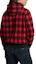 Purchase Ralph Lauren Plaid Pile Fleece Embroidered Logo Hoodie Red MNPOKNI16823-211