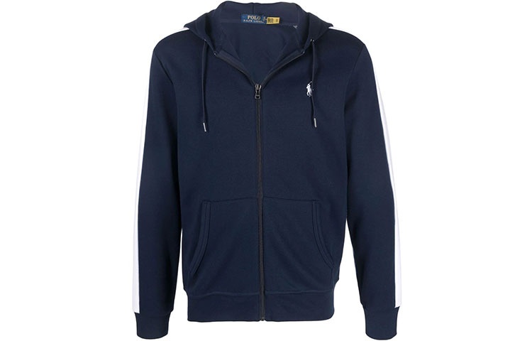 Ralph Lauren Polo Pony Embroidered Fleece Zip-Up Sweatshirt Men’s Blue 710850222-001