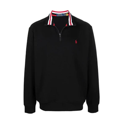 Ralph Lauren Polo Pony Half-Zip Sweatshirt Black 710814477-001