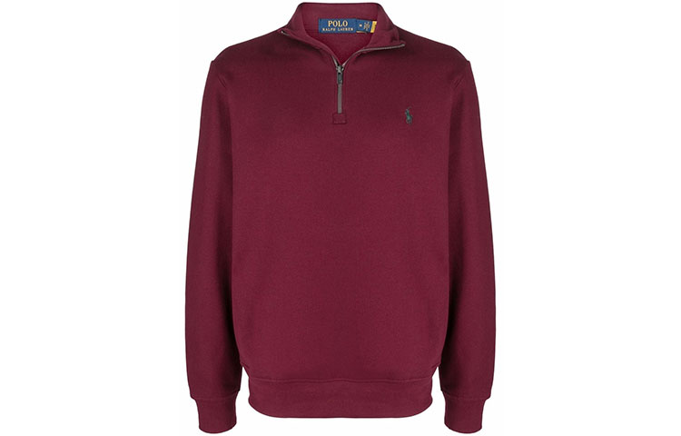 Ralph Lauren Polo Pony Pullover Fleece Sweatshirt Red 710849720-007