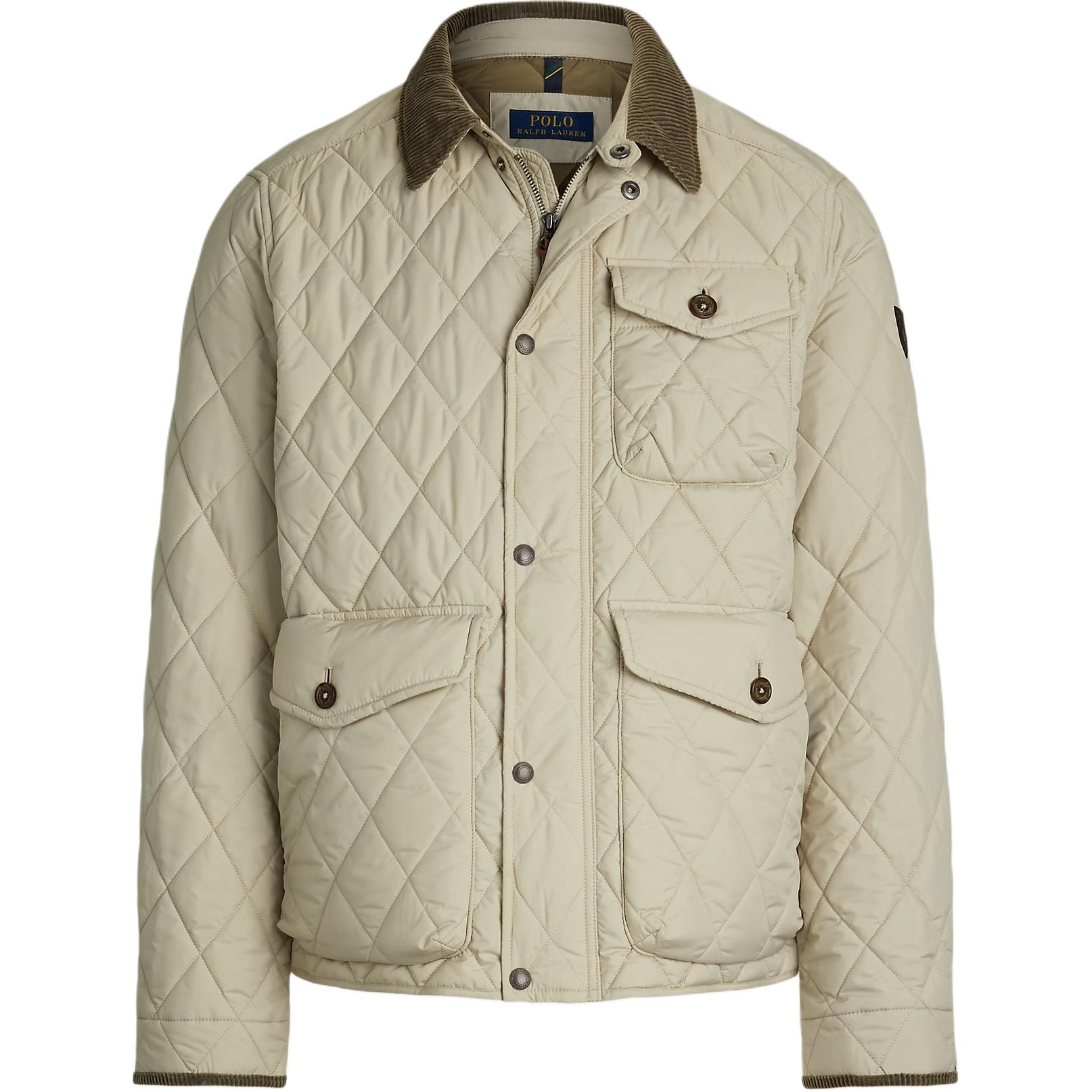 Ralph Lauren Quilted Waterproof Jacket Gray Long Sleeve 625555-GRAY