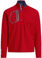 Ralph Lauren Red Half-Zip Pullover High-Neck Sweatshirt with Logo Print MNXGKNI16820151-620 Ralph Lauren Red Half-Zip Pullover High-Neck Sweatshirt with Logo Print MNXGKNI16820151-620
