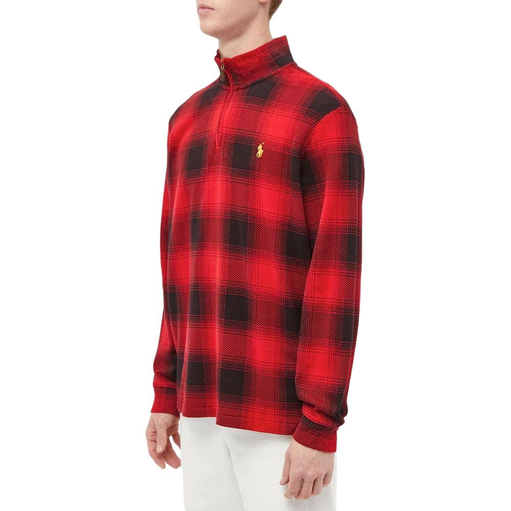 Ralph Lauren Red Plaid Embroidered Pony Casual Long-Sleeve Sweatshirt 710929580-001 圖 3