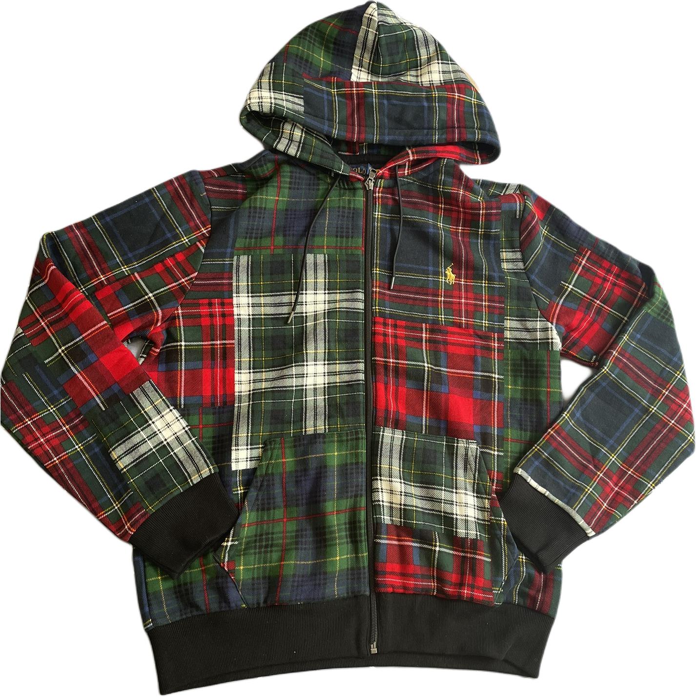 Ralph Lauren Red Plaid Full-Print Zip Hoodie 710829831-001