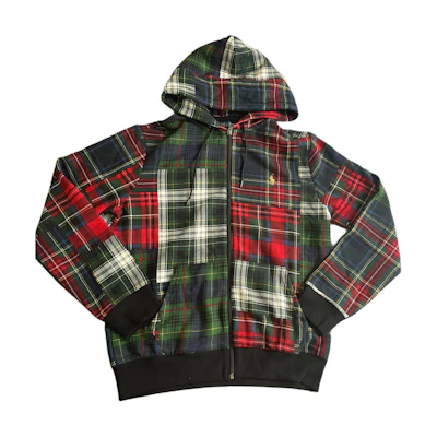 Ralph Lauren Red Plaid Full-Print Zip Hoodie 710829831-001