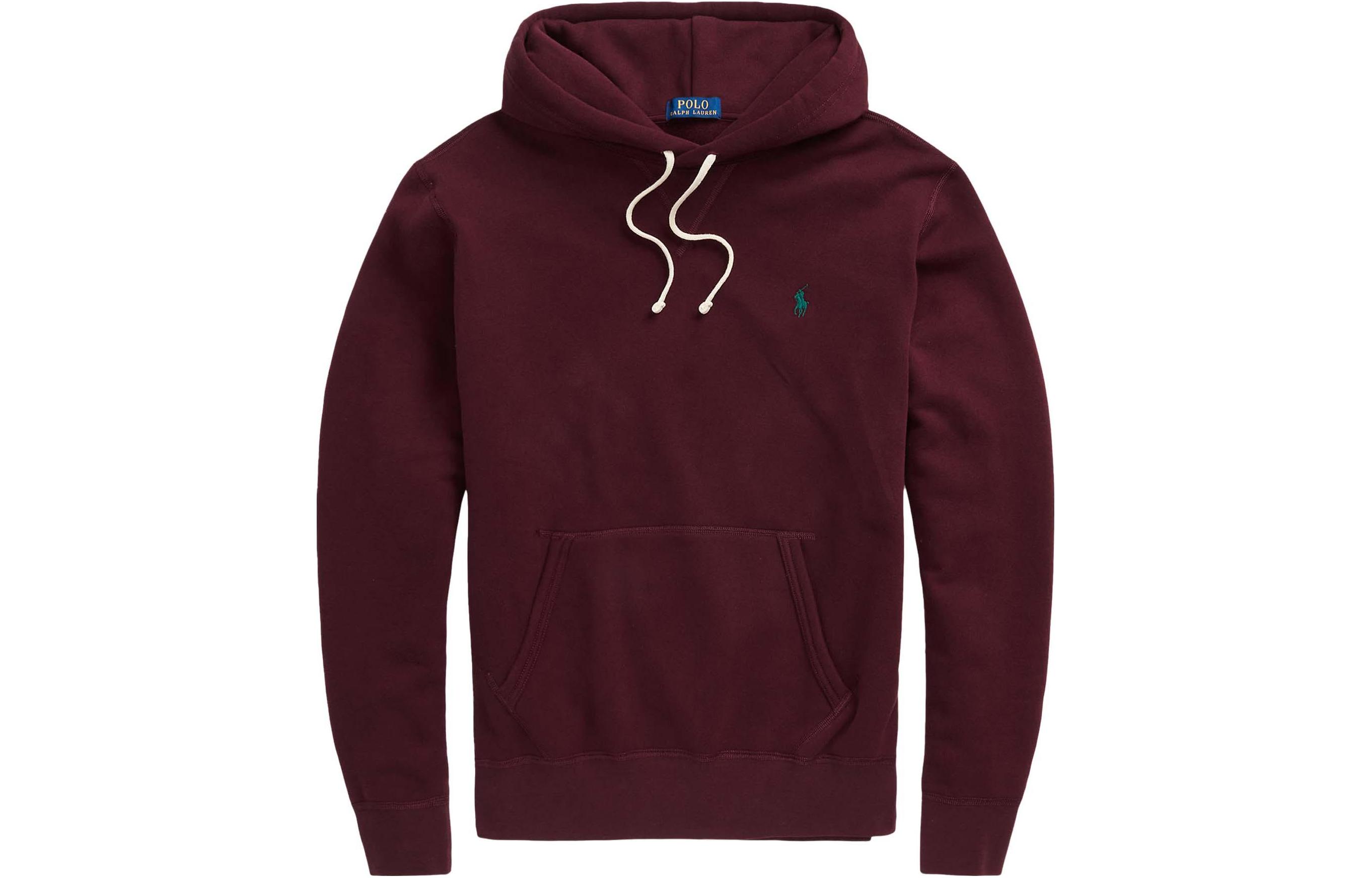 Ralph Lauren Red Solid Pullover Hoodie 710766778-087