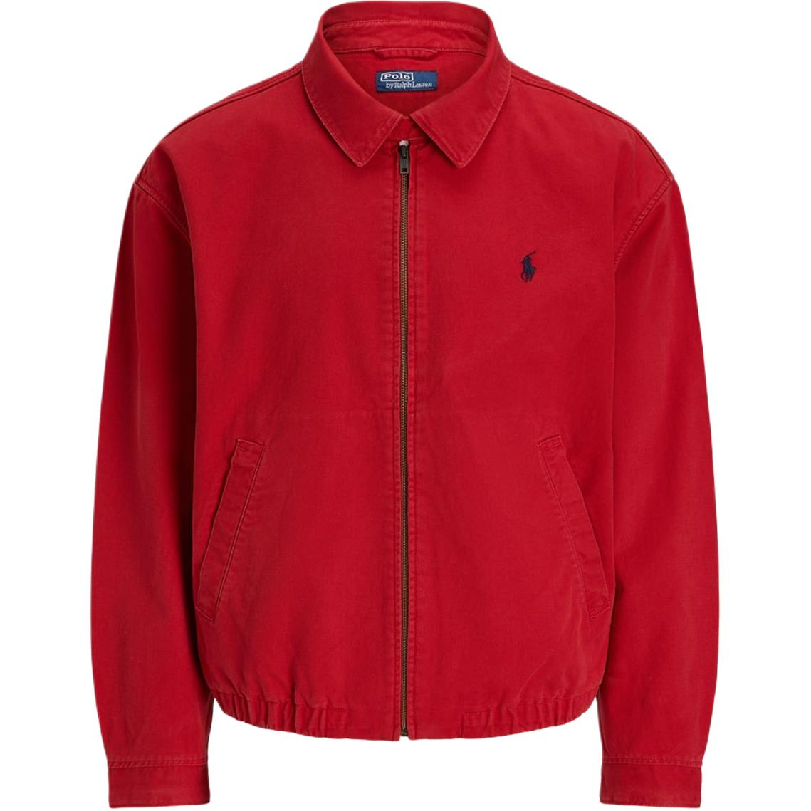 Ralph Lauren Relaxed Fit Cotton Zip Jacket Red MNPOOTW16021669-RED