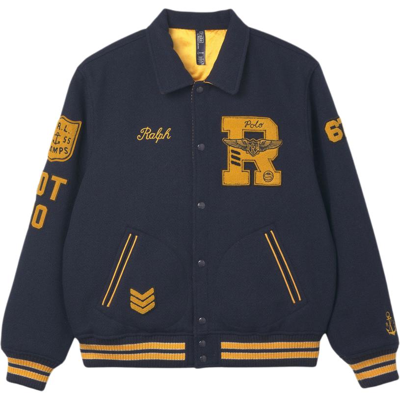 Ralph Lauren Reversible Logo Long Sleeve Jacket Navy Blue MNPOOTW16021322-999