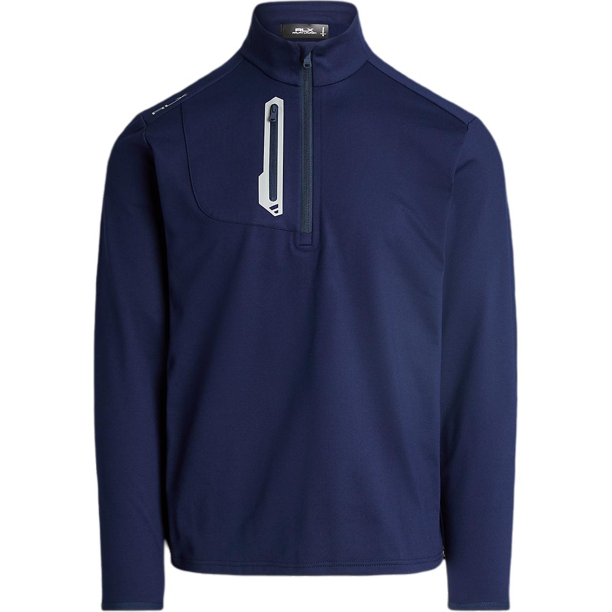 Ralph Lauren Slim Fit Zip-Up Stand Collar Sweatshirt Navy MNXGKNI16820222-410