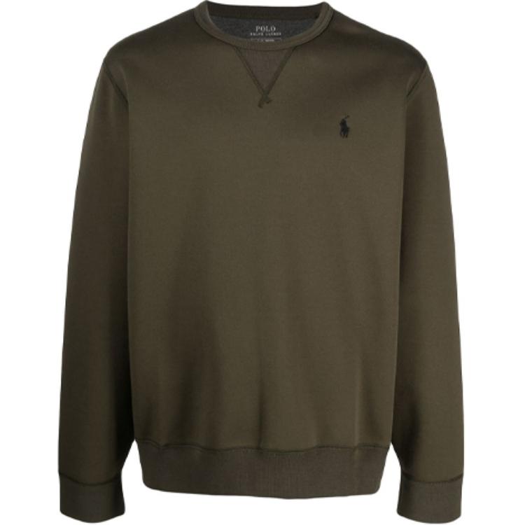 Ralph Lauren Small Logo Oversized Green Sweatshirt for Men 710675313-028