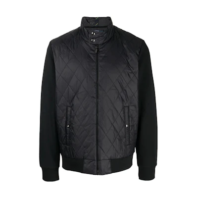 Ralph Lauren Solid Black High-Neck Zip-Up Jacket 710881847001