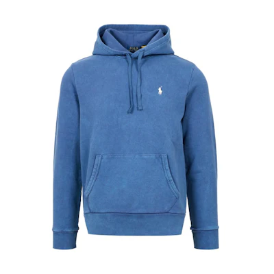 Ralph Lauren Solid Blue Hooded Long-Sleeve Sweatshirt 710916690-001