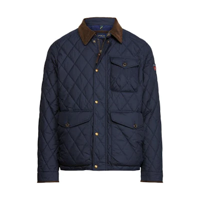 Ralph Lauren Solid Casual Collared Long-Sleeve Jacket Navy Blue FW21 FW22 MNPOOTW16020665