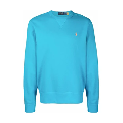 Ralph Lauren Solid Color Blue Crewneck Long-Sleeve Sweatshirt 710766772-017