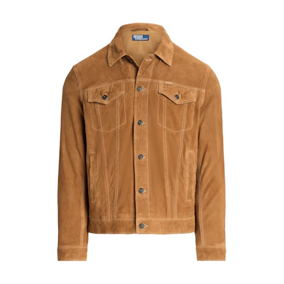 Ralph Lauren Solid Color Brown Button-Up Jacket for Men MNPOOTW16021415-BROWN