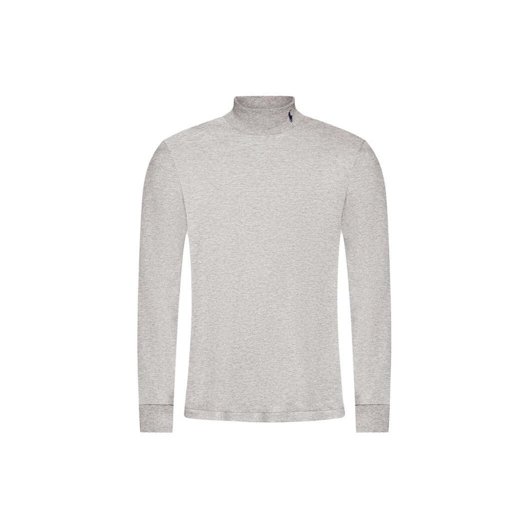 Ralph Lauren Solid Color Casual Stand Collar Sweatshirt Grey 710849518-004