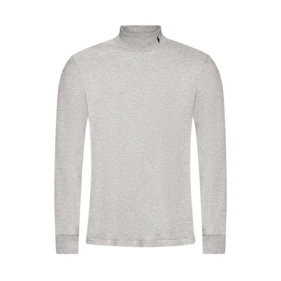 Ralph Lauren Solid Color Casual Stand Collar Sweatshirt Grey 710849518-004