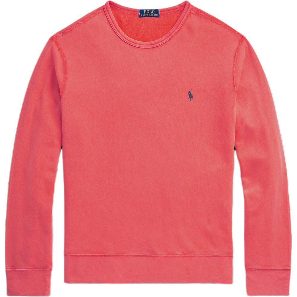 Ralph Lauren Solid Color Embroidered Logo Crewneck Sweatshirt Red MNPOKNI16823608-600