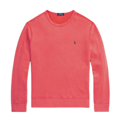 Ralph Lauren Solid Color Embroidered Logo Crewneck Sweatshirt Red MNPOKNI16823608-600