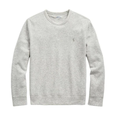 Ralph Lauren Solid Color Embroidered Pony Logo Crewneck Sweatshirt Grey MNPOKNI16821237-020