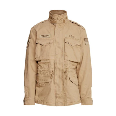 Ralph Lauren Solid Color Embroidered Stand Collar Jacket for Men MNPOOTW16020702-250