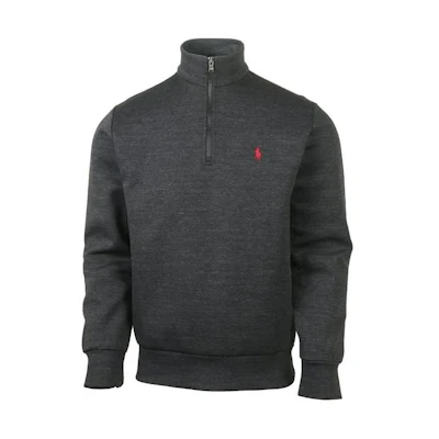 Ralph Lauren Solid Color Half-Zip Mock Neck Sweatshirt 710732197-005