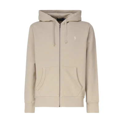 Ralph Lauren Solid Color Hooded Jacket Beige 710916692-013