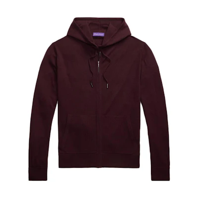 Ralph Lauren Solid Color Hoodie Maroon Long Sleeve MNPLSWE16820480-600