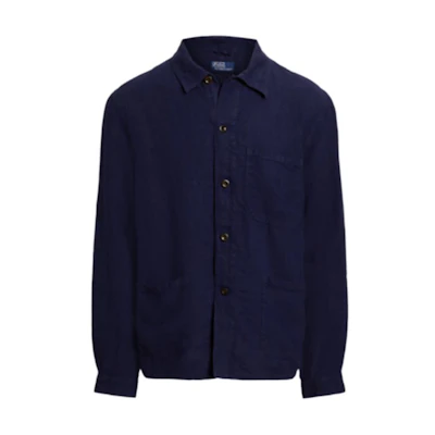 Ralph Lauren Solid Color Long Sleeve Button-Up Jacket for Men MNPOOTW16021744-410