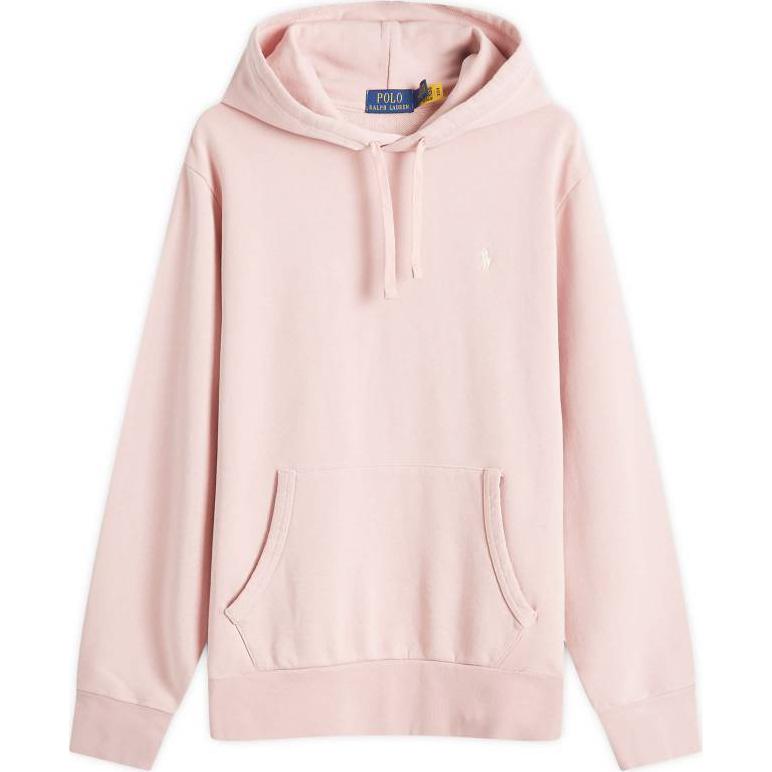 Ralph Lauren Solid Color Pink Pullover Hoodie Men’s Casual Wear 710916690-015