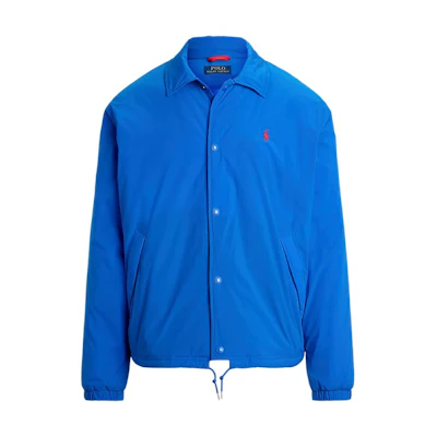 Ralph Lauren Solid Color Polo Collar Button-Up Jacket Blue 100050134