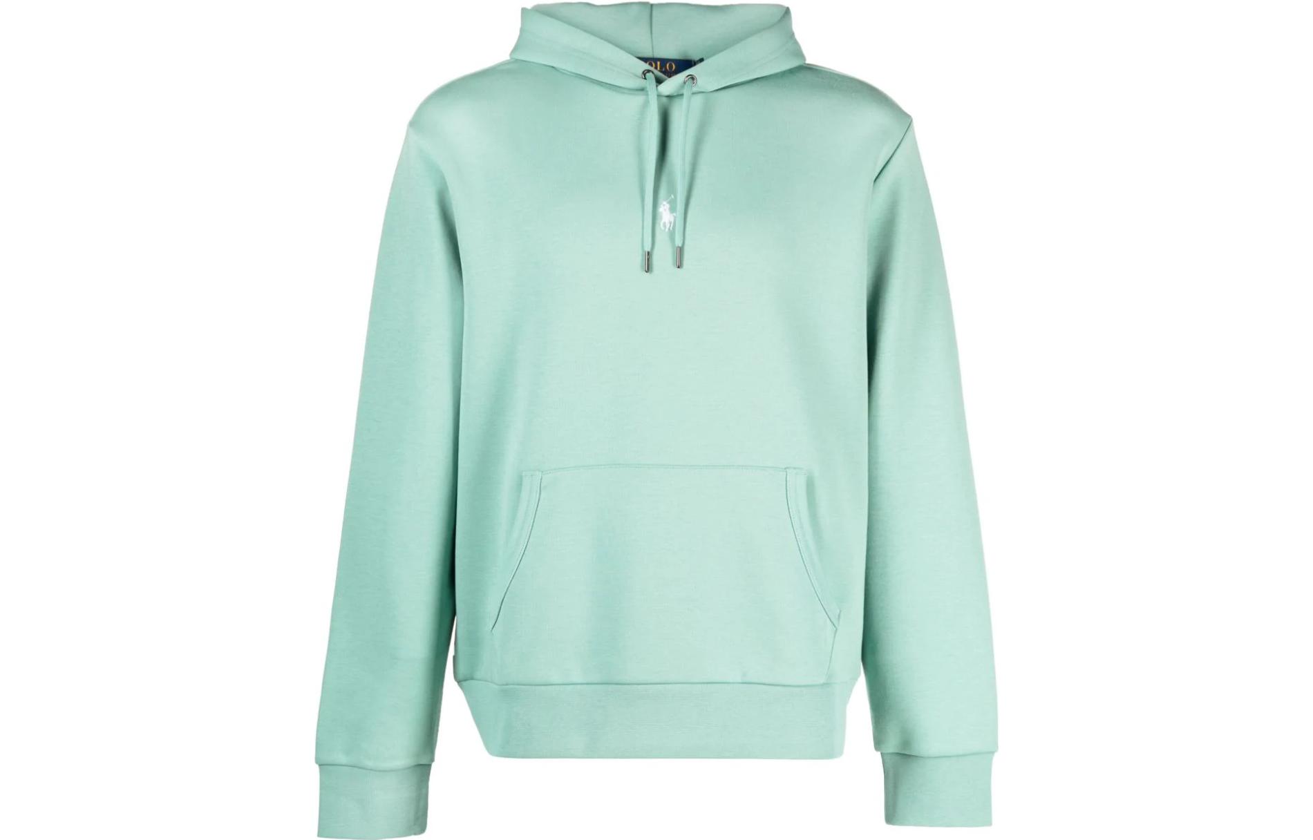 Ralph Lauren Solid Color Pullover Hoodie Green Long Sleeve Sweater 710881506-023