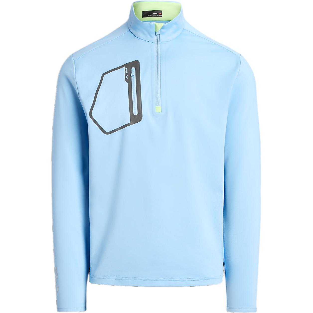 Ralph Lauren Solid Color Pullover Sweatshirt with Pocket Blue Long Sleeve MNXGKNI16820188-400