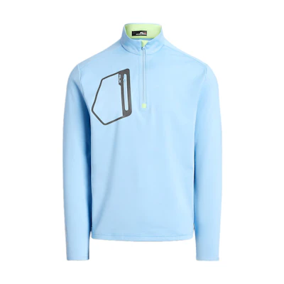 Ralph Lauren Solid Color Pullover Sweatshirt with Pocket Blue Long Sleeve MNXGKNI16820188-400